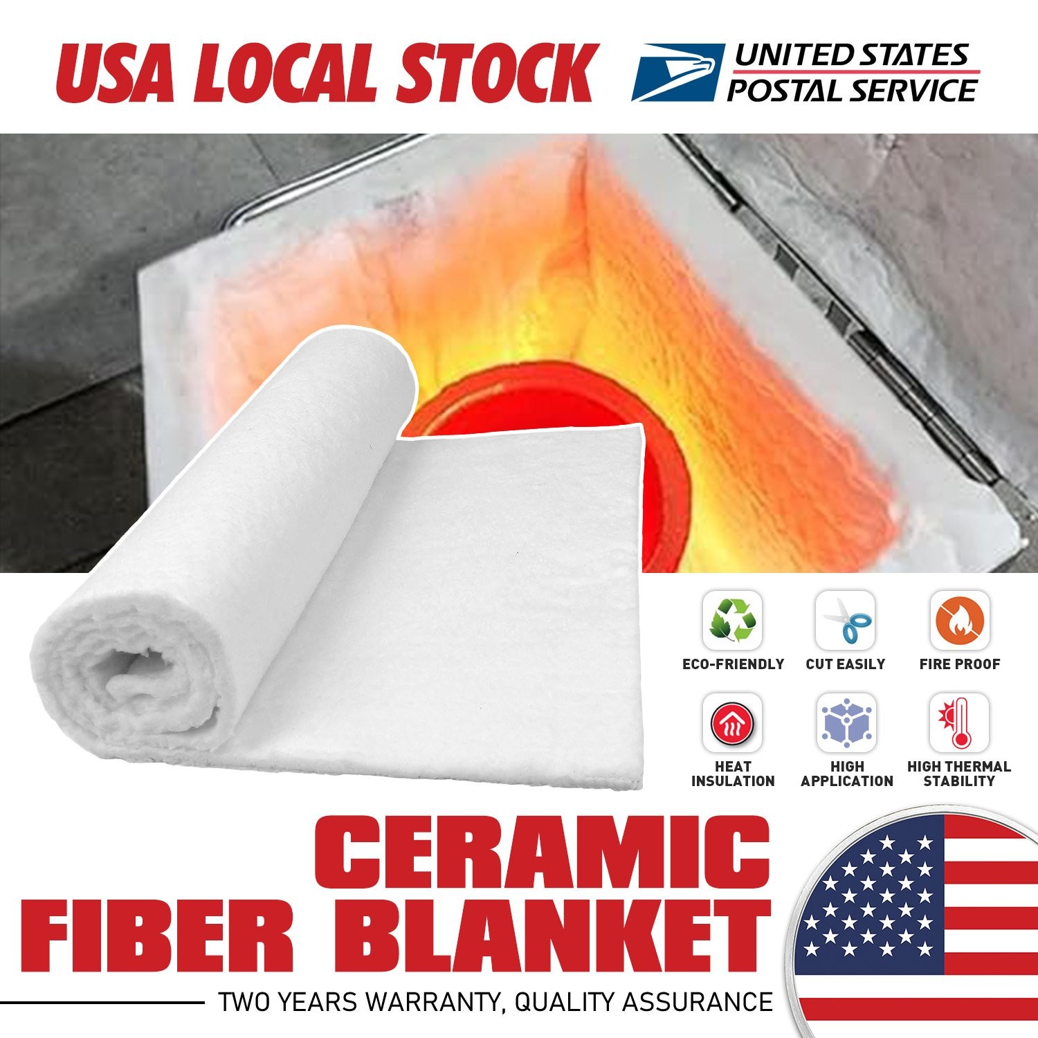 MODIGT 16″x24″ Heat Preservation Ceramic Fiber for Factory Pipeline