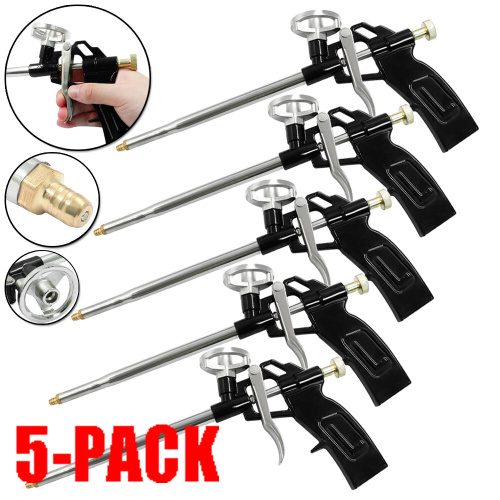 Pro PU Foam Gun NIB Expanding Spray Applicator New & Improved Adapter Basket US