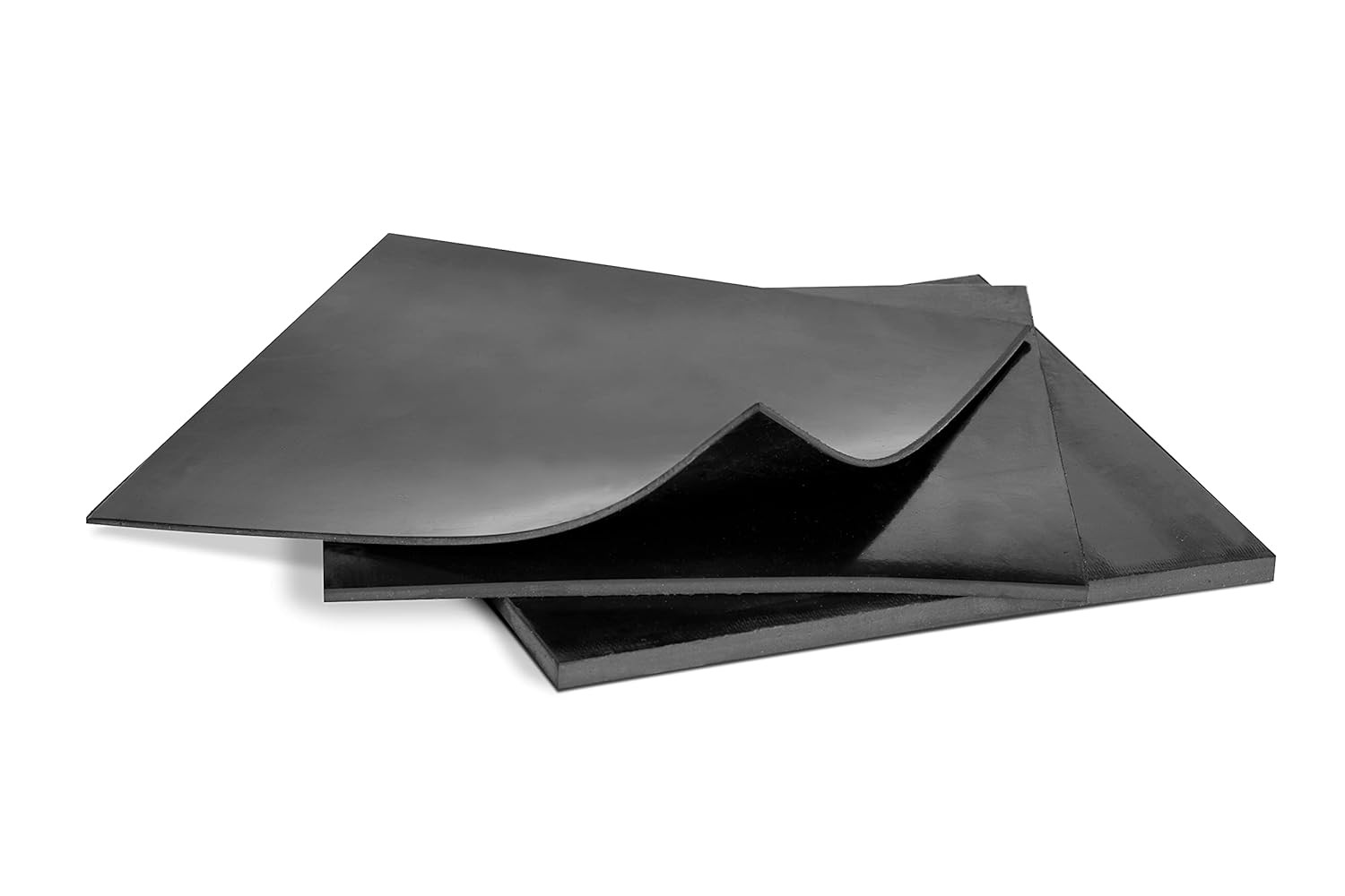 Rubber Sheets, Black, 6×6-Inch,1/16,1/8,1/4 (Variety Pack)