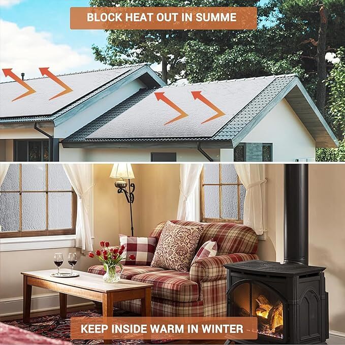 2㎡ Reflective Aluminum Foil Insulation Perforated Attic Roof Radiant Barrier