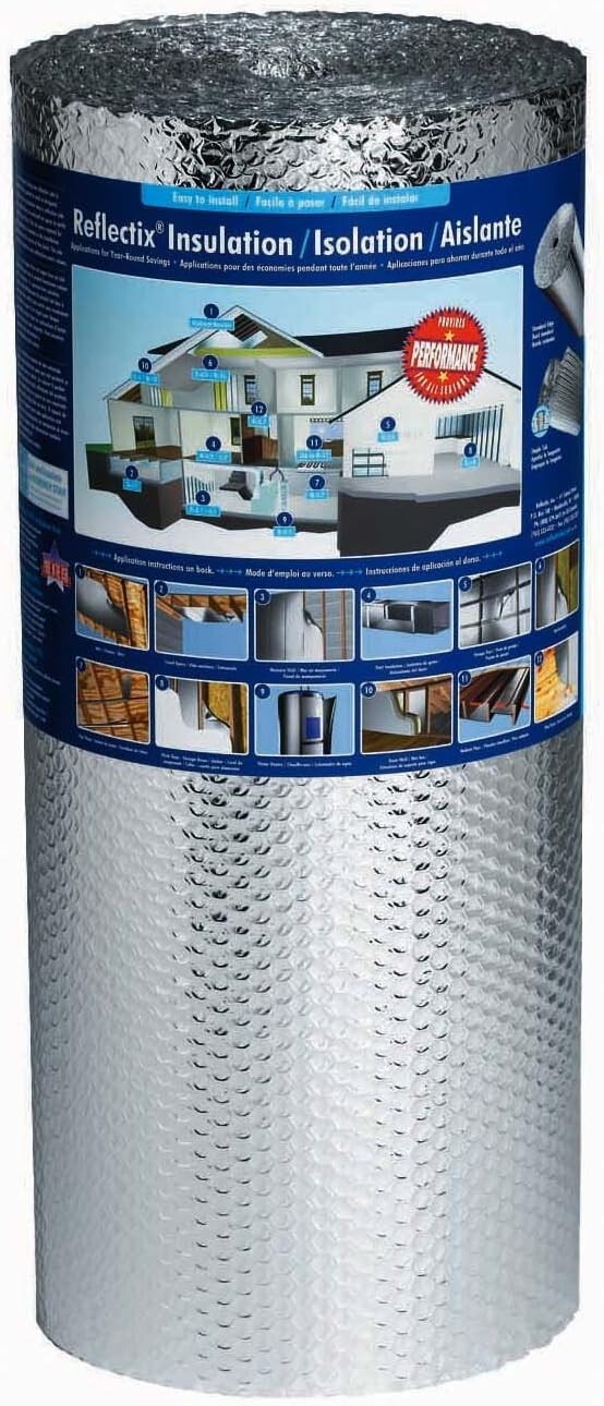1-Unit BP24025 24-Inch by 25-Feet Bubble Pack Insulation