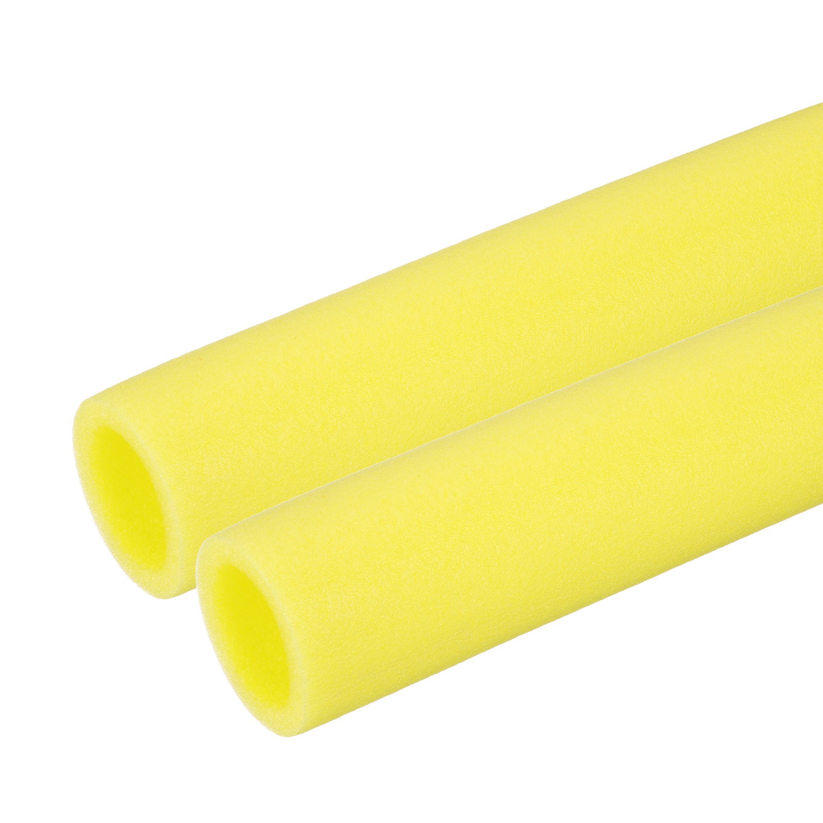 2Pcs 2″(50mm)IDx3.3FTx2.76″ Pipe Insulation Foam Tube Pool Noodles Yellow