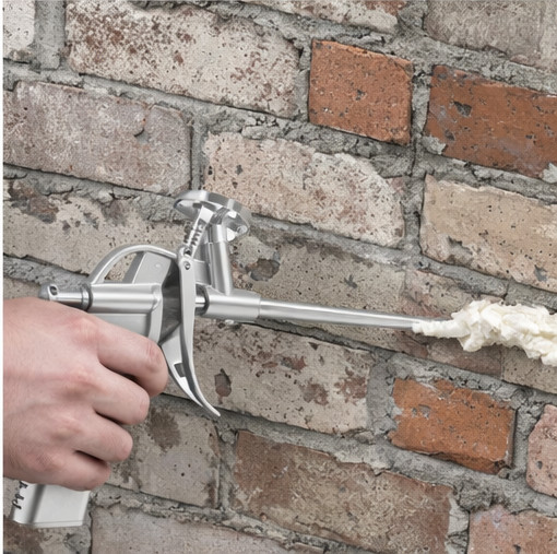 Foam Dispensing Gun Metal Tool for Polyurethane Foam Sealing and Repair