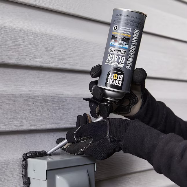 GREAT STUFF Multipurpose Black 12-oz Smart dispenser Spray Foam Insulation
