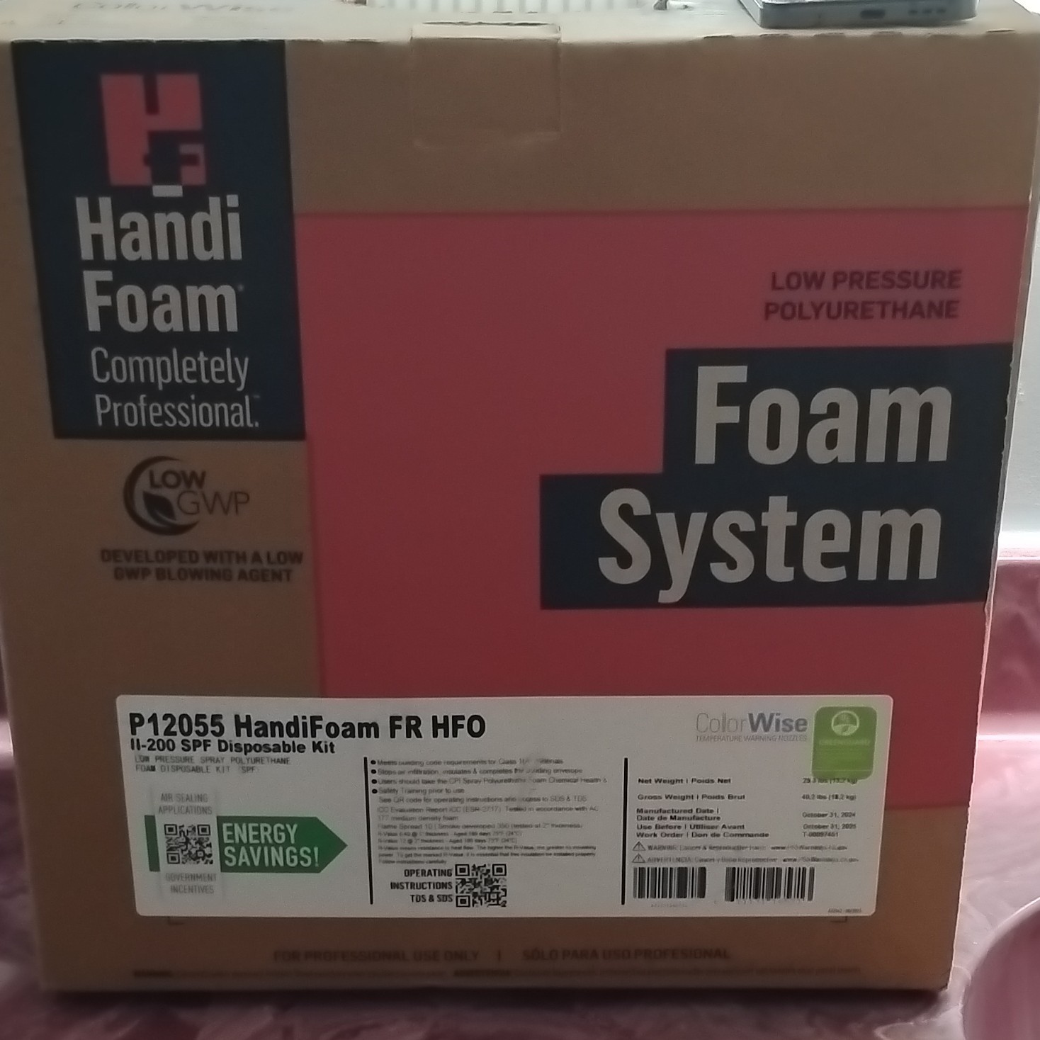 Handi-Foam Low GWP Disposable Kit Spray Foam Insulation P12055