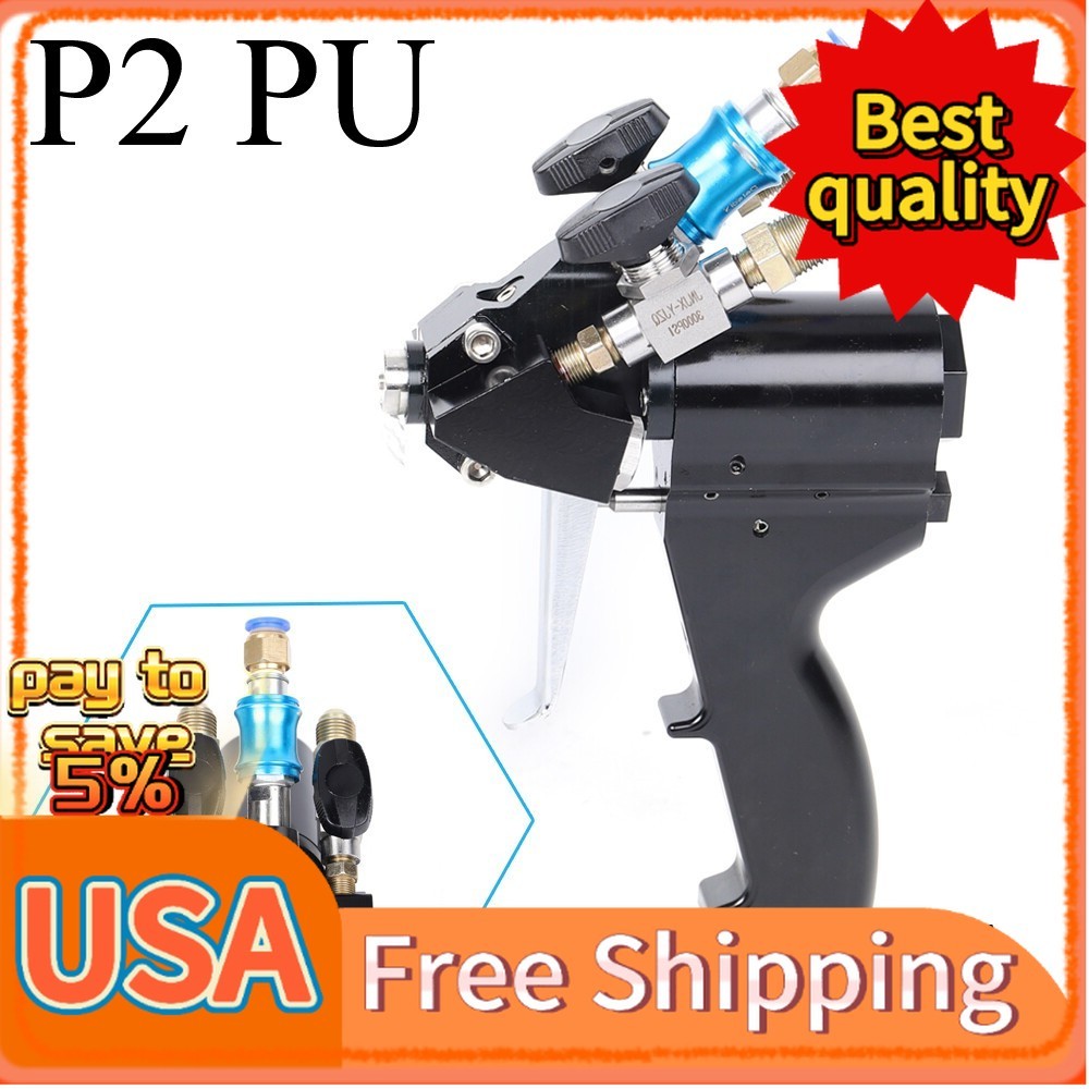 P2 PU Foam spray gun Polyurethane Air Purge Spray Gun self cleaning NEW