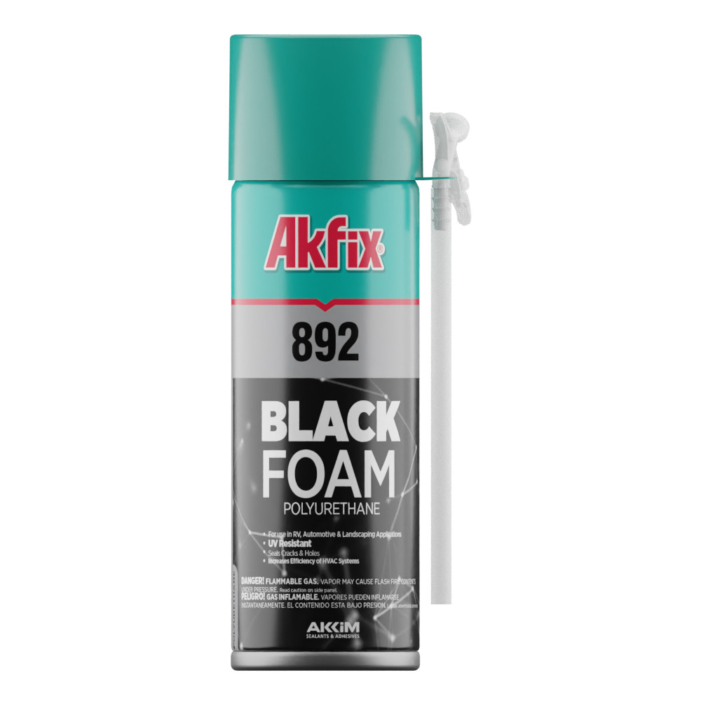 Akfix Spray Foam Sealant Black Expanding Foam Waterproof Pond Waterfall 12 oz 1p