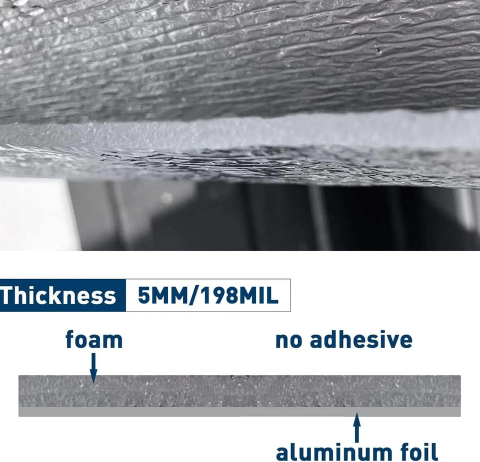 Single Side Aluminum Foil Bubble Reflective Insulation Roll for Keep Heat 5mm