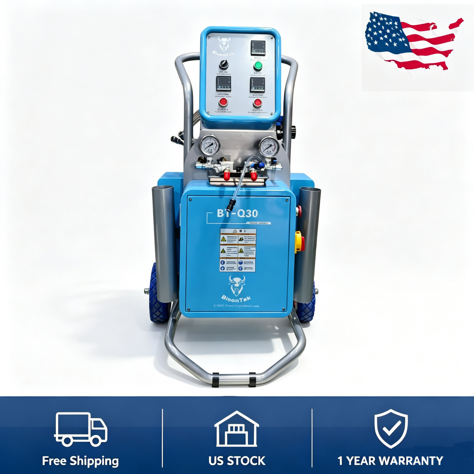 220V Spray Foam Insulation Machine – Polyurea/Polyurethane Sprayer,Free Shipping