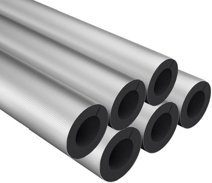 Pipe Insulation Foam Tube – 6 Pcs 3/4Inch ID Self Adhesive Foam Wrap for AC Unit