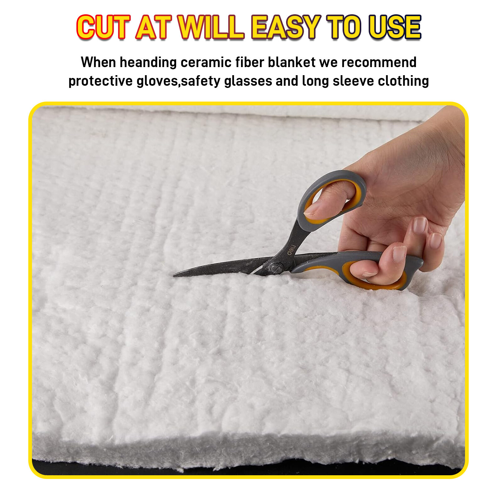 Ceramic Fiber Insulation Mat High Temperature Insulation for Oven Stoves, Forges
