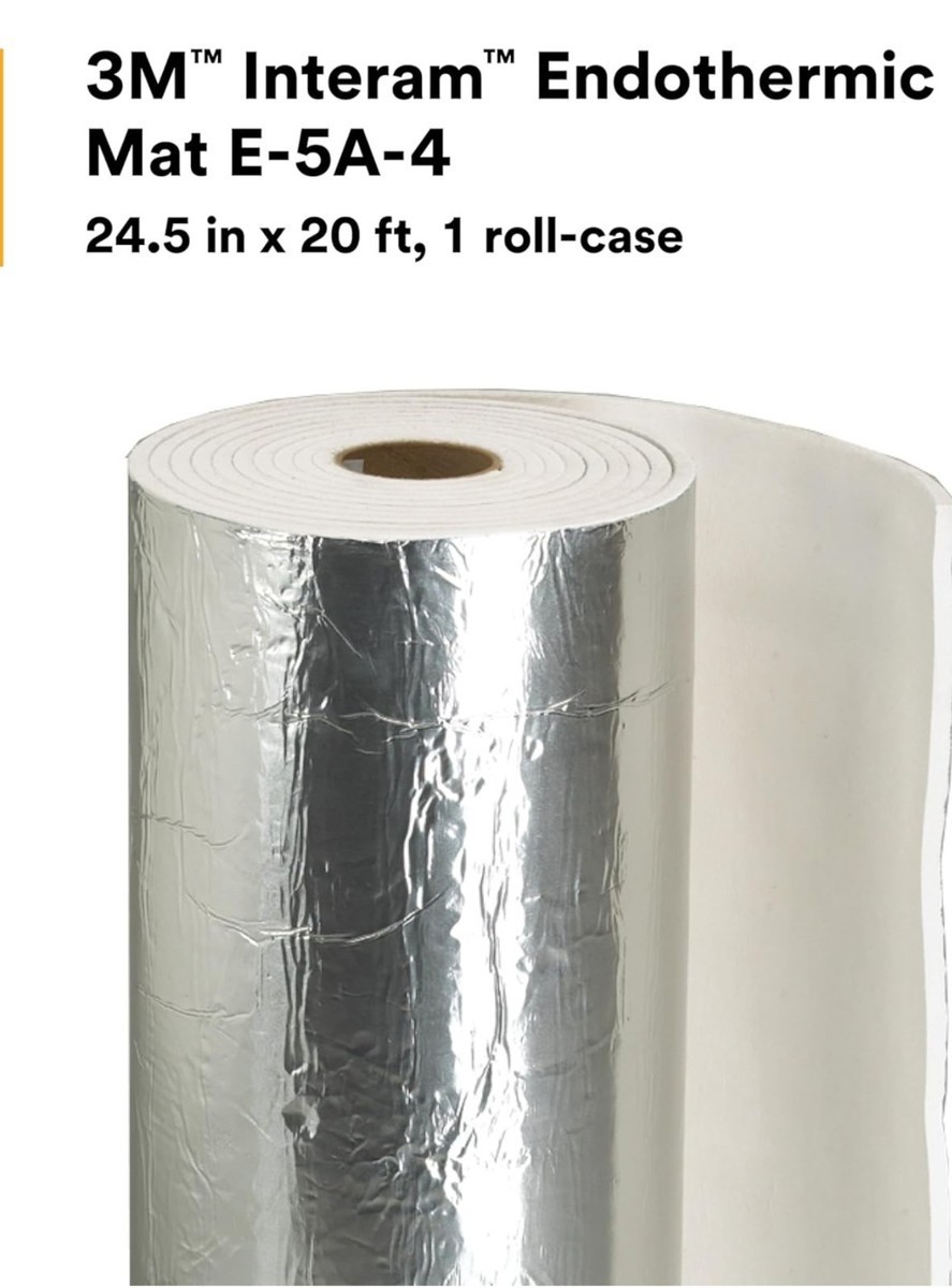 3M Interam Endothermic Mat E-5A-4 Fire Protection Wrap 24.5″ x 20′ Roll