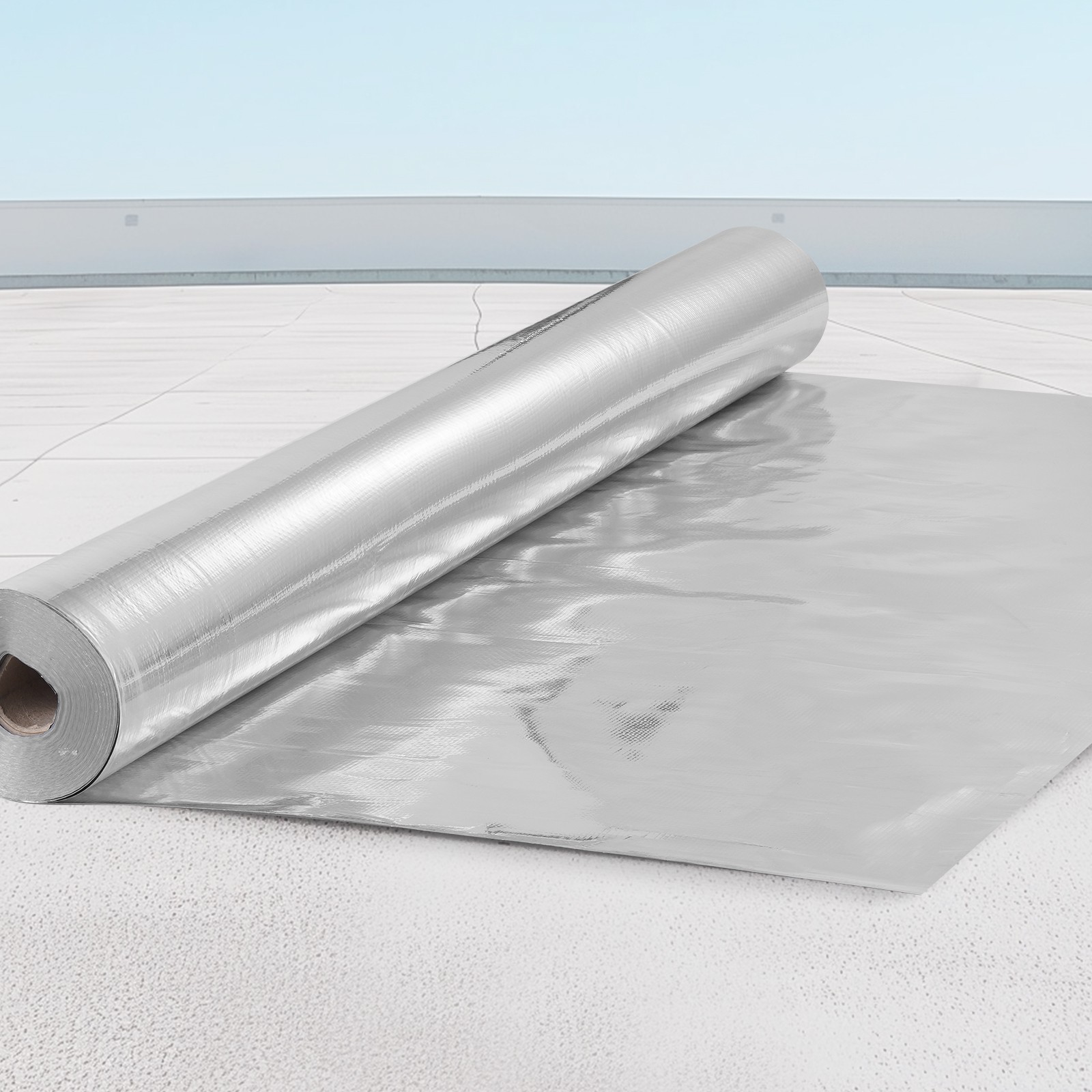 VEVOR Double Reflective Insulation Roll Woven Fabric Radiant Barrier 48″x250ft