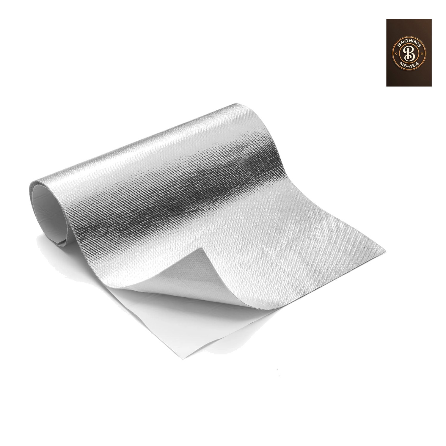 Aluminized Heat Shield Mat Thermal Barrier Adhesive Backed Heat Blanket 12” …