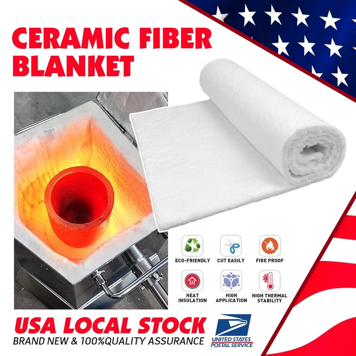 16″x24″ Bulk High Temp Ceramic Fiber Insulation Material for Wholesale