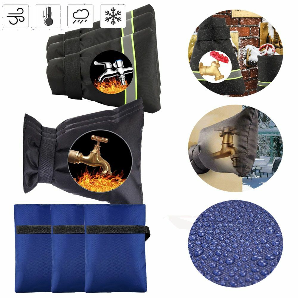 1-3Pack Winter Outdoor Garden Faucet Protective Cover Protector Sock Anti-Freeze