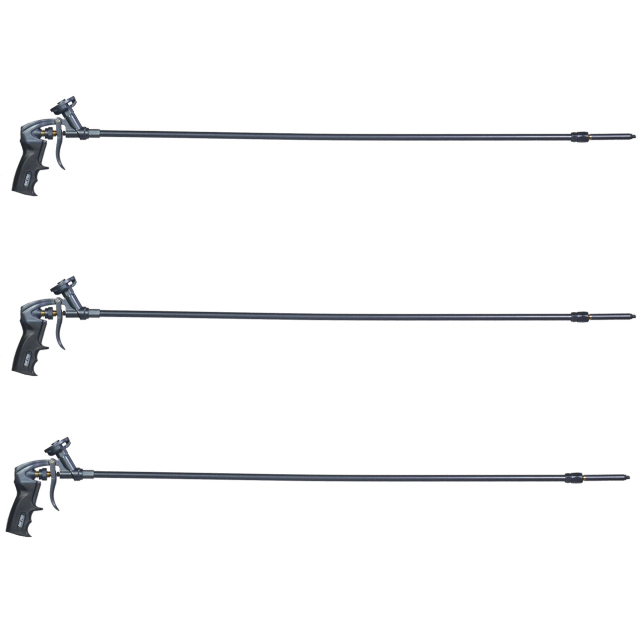 AWF PRO 40in Spray Foam Gun, PTFE Non Stick Coated Gun, Swivel Tip, 3 Pack
