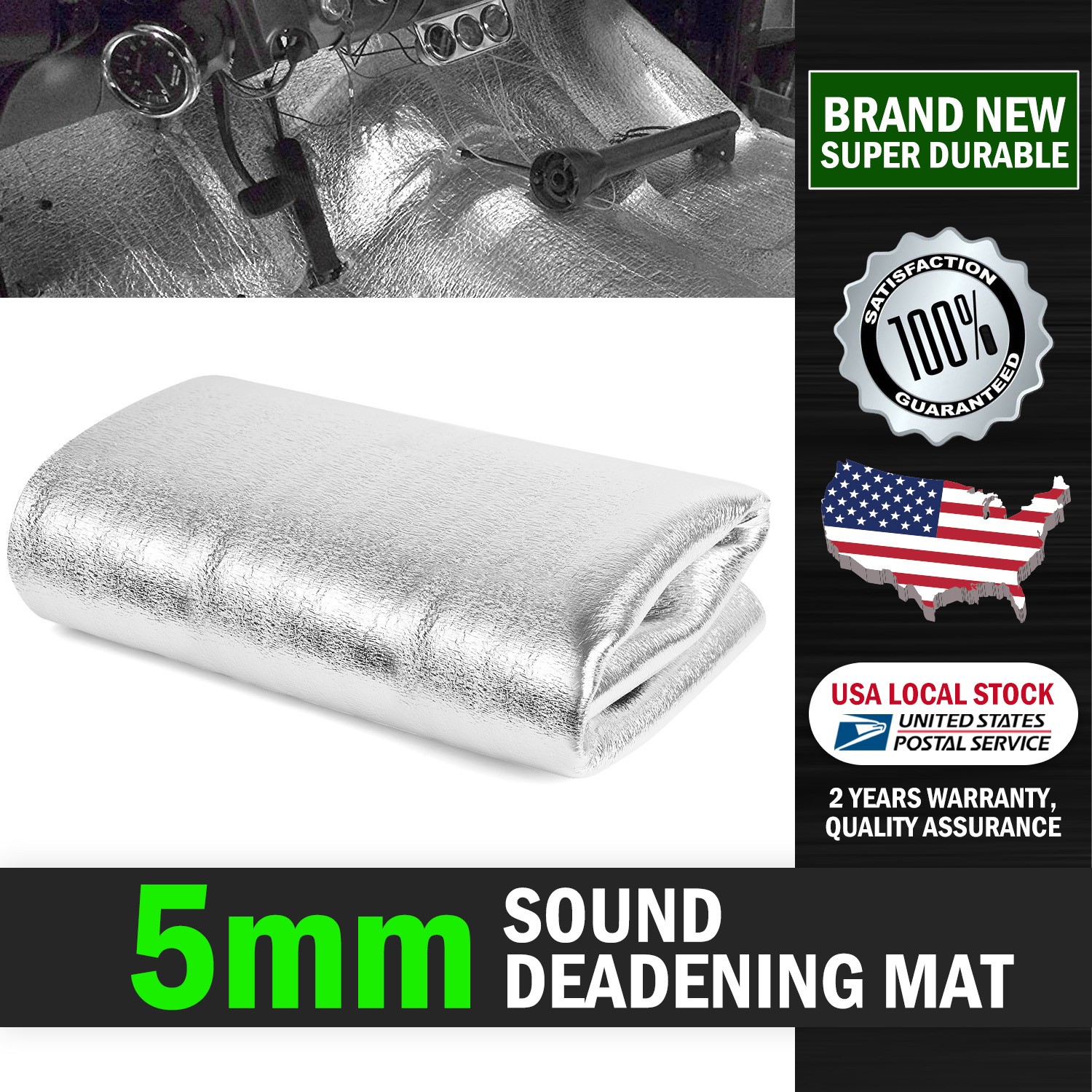 Single Side Aluminum Foil Reflective Insulation for Thermal Keep Heat 2*80″×40″