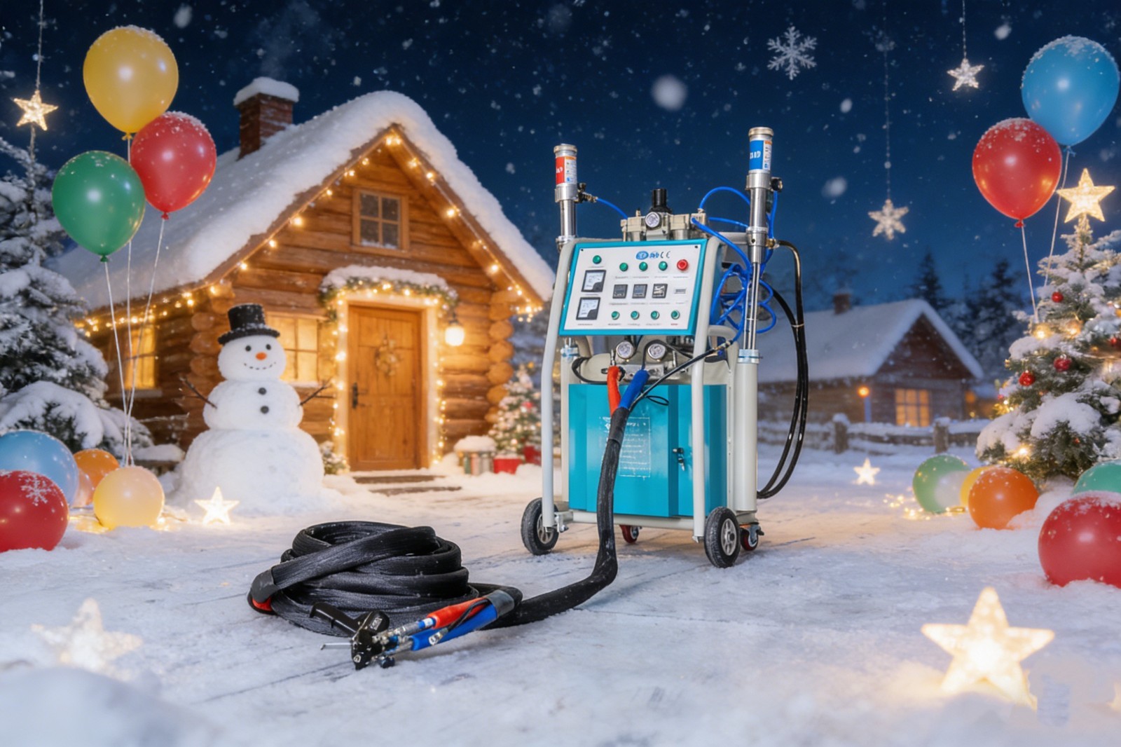 220V Open Closed Cell pneumatic PU foam polyurethane Insulation spray machine