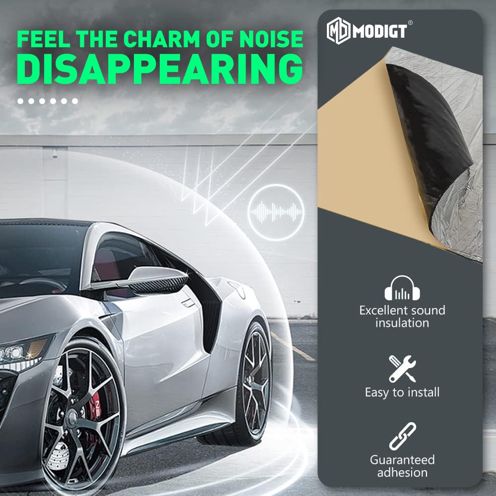 39″x 39″ Sound Deadener Heat Shield For Car Firewall Hood Floor Insulation Mat