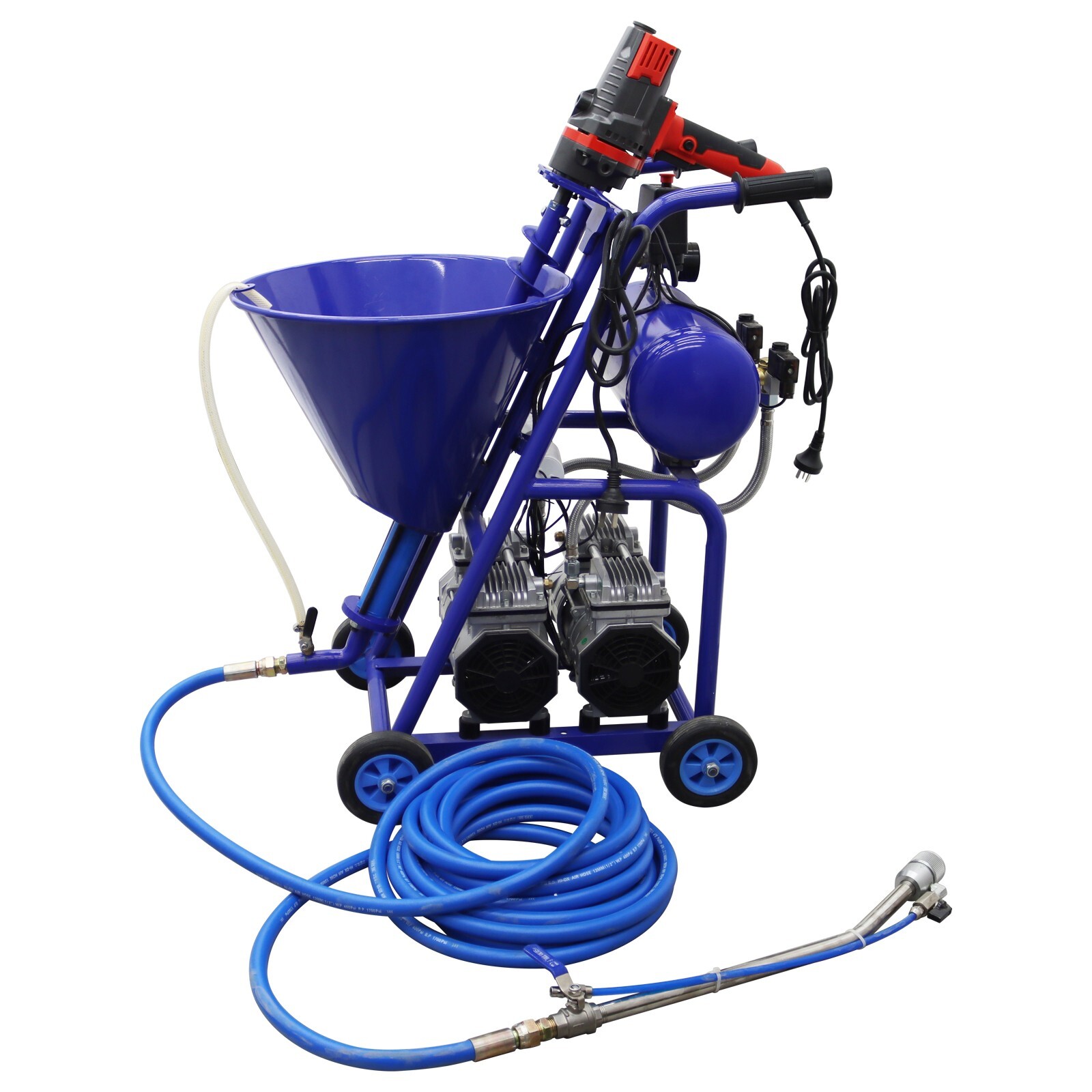 Polyurethane Foam Spray Machine Electric Putty Sprayer 50L Hopper 220V 1-10L/min