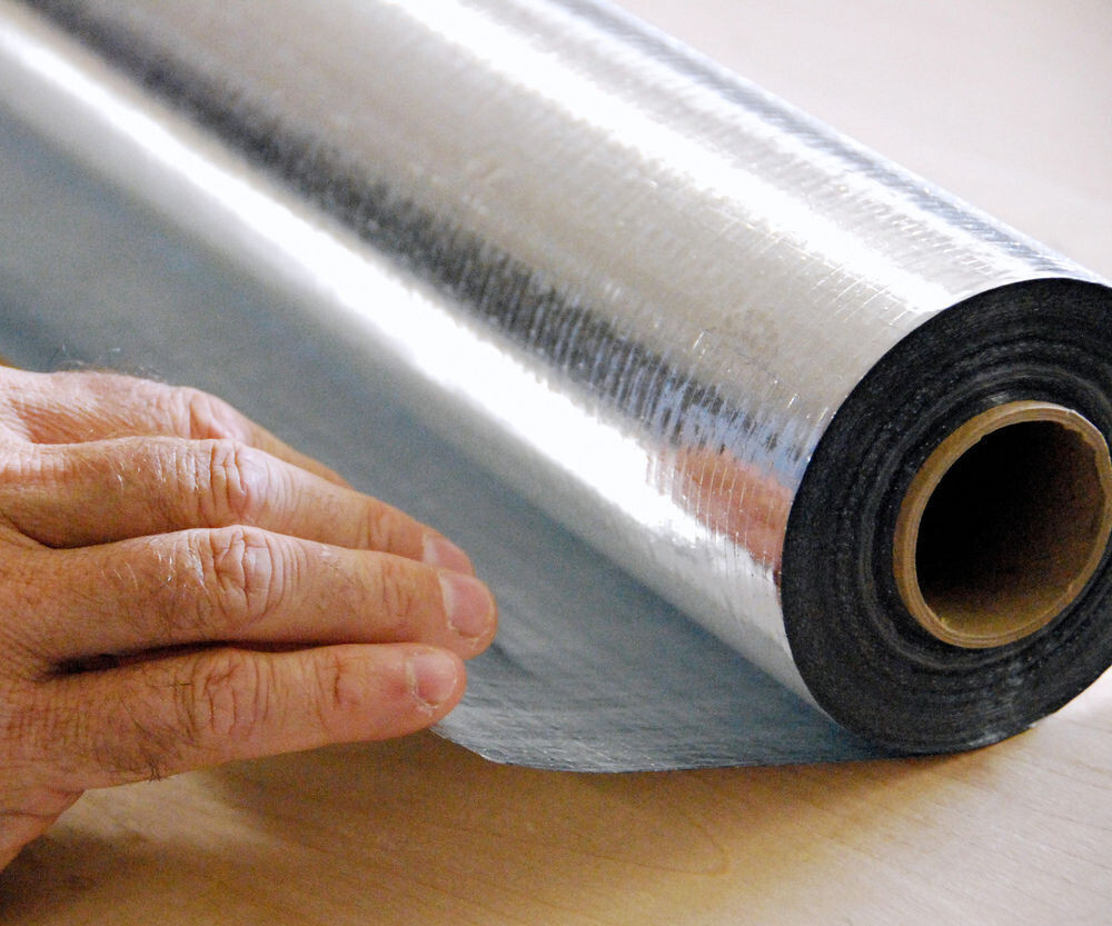Radiant VAPOR Barrier SOLID Insulation Roll ALUMINUM FOIL HEAT SHIELD 4X25FT