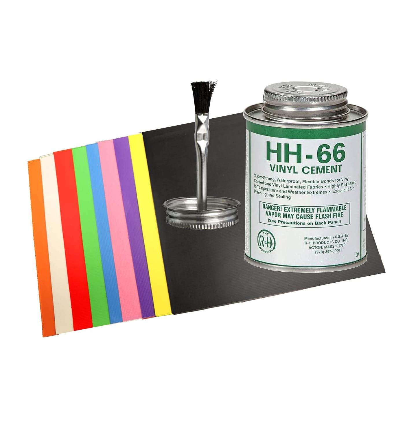 HH-66 Vinyl Repair Kit for Inflatables and Bounce Houses Includes 4oz Vinyl