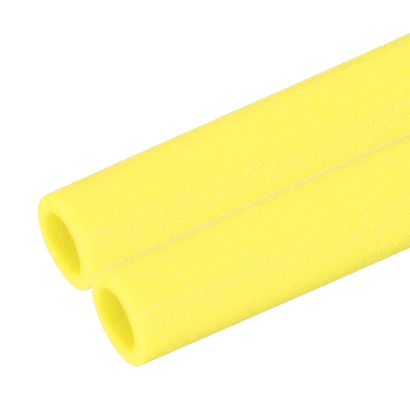 2Pcs 1-1/4″(32mm)IDx3.3FTx2.05″ Pipe Insulation Foam Tube Pool Noodles Yellow