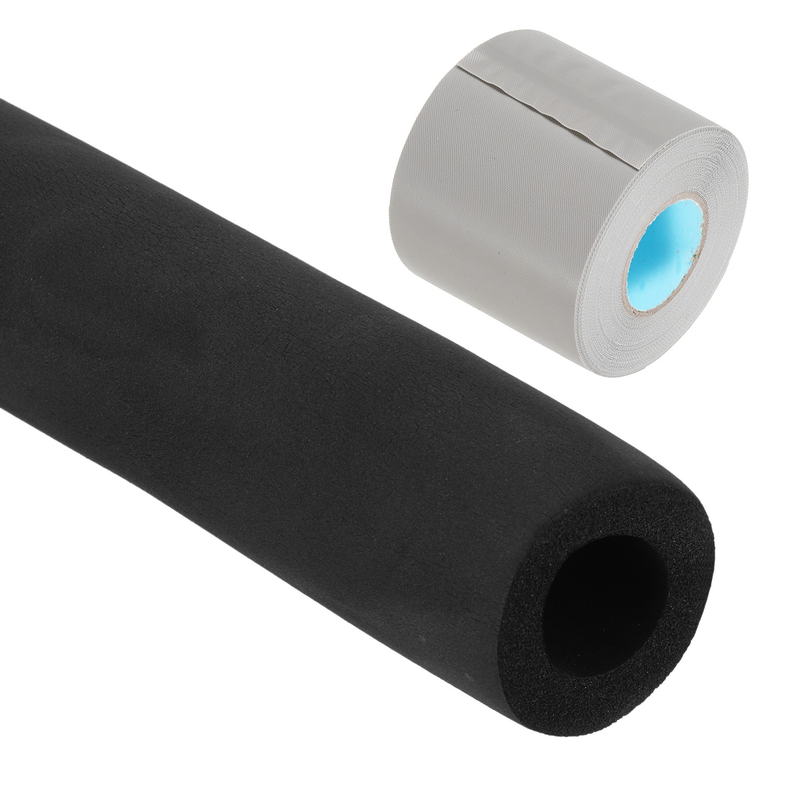 1-1/4″(32mm)x6Ft Pipe Insulation Foam Tube Pipe Cover Roll Tubing with Wrapping
