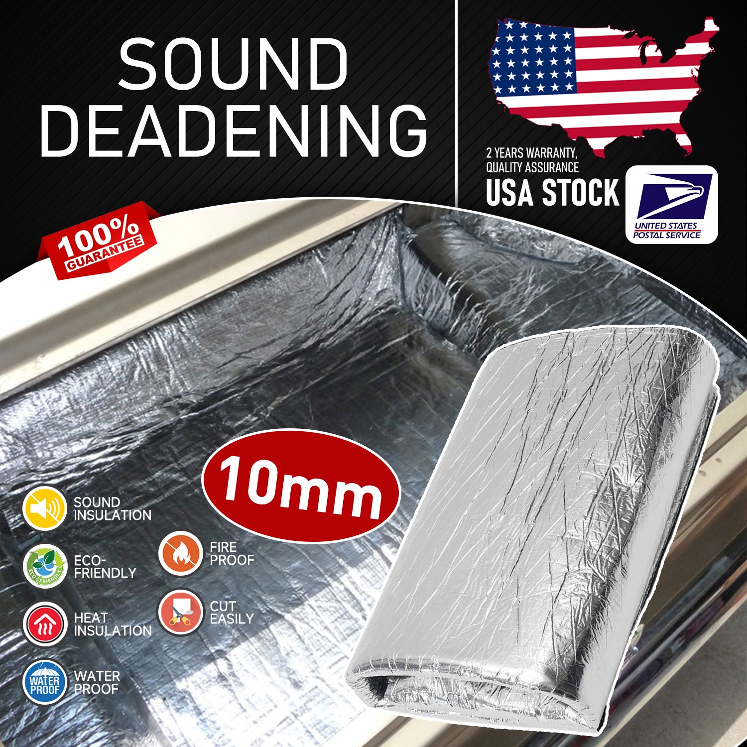 22sqft Industrial use Sound Deadener noise reduction Insulation protect mat NEW