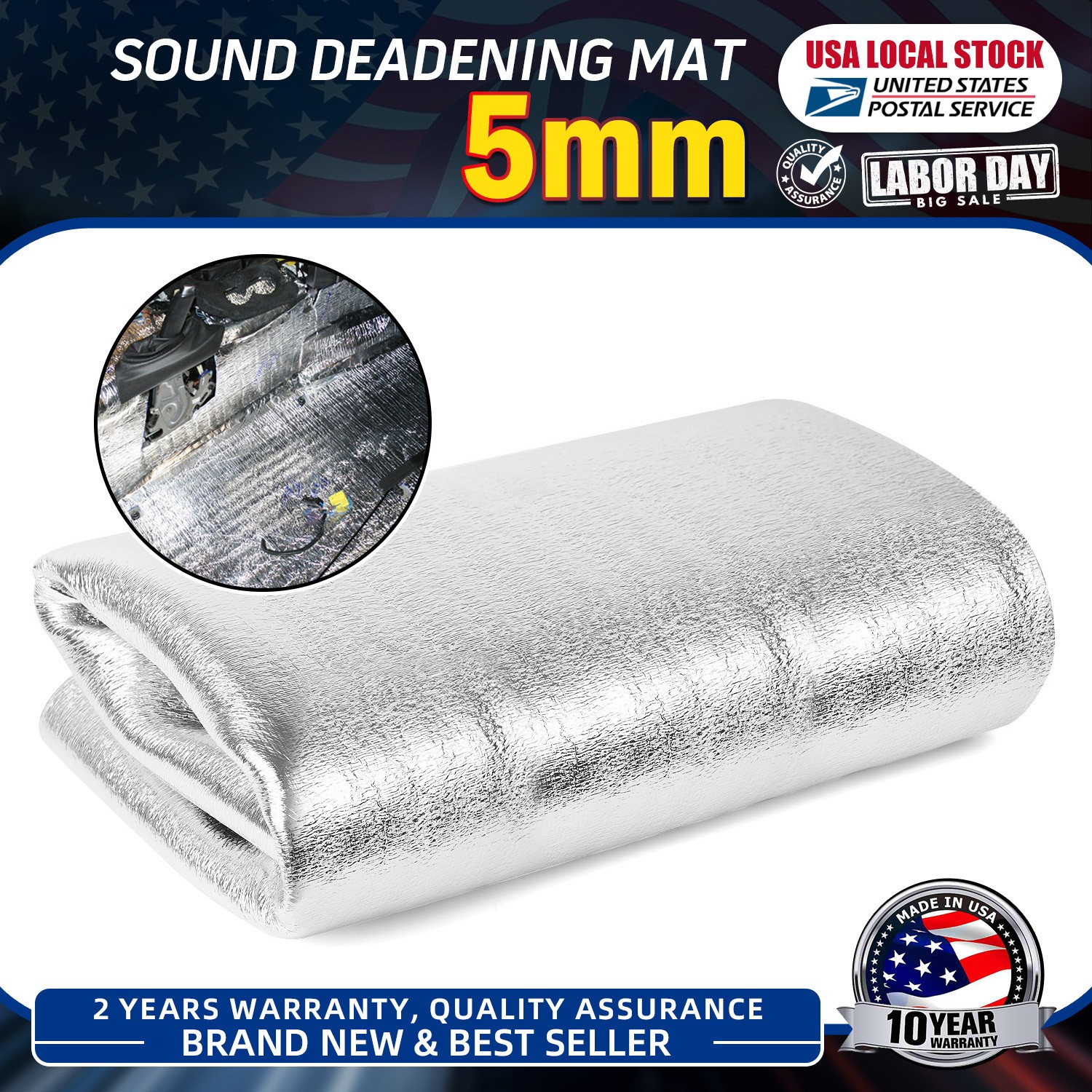 Single Side Aluminum Foil Reflective Insulation for RV Thermal Keep Heat 80″×40″