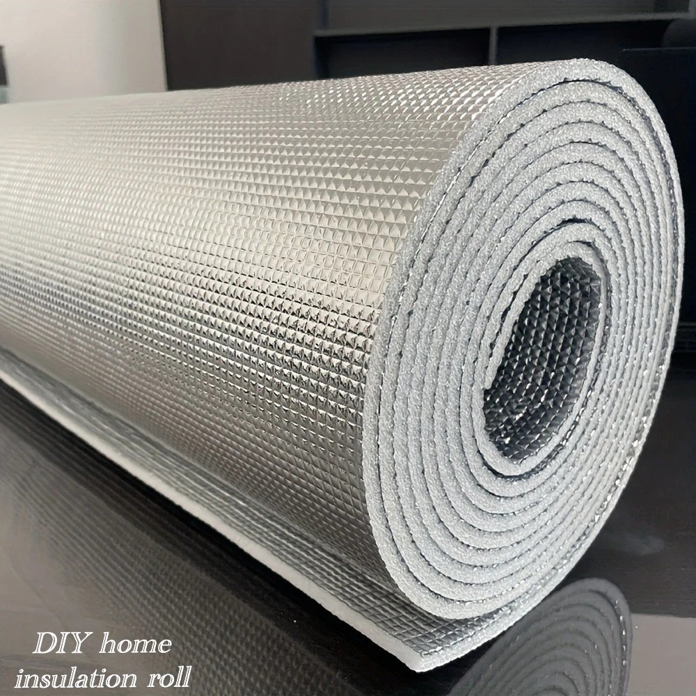 AD3 3MM Reflective Foil Insulation Roll: Double-Sided Aluminum Heat Shield 4X50