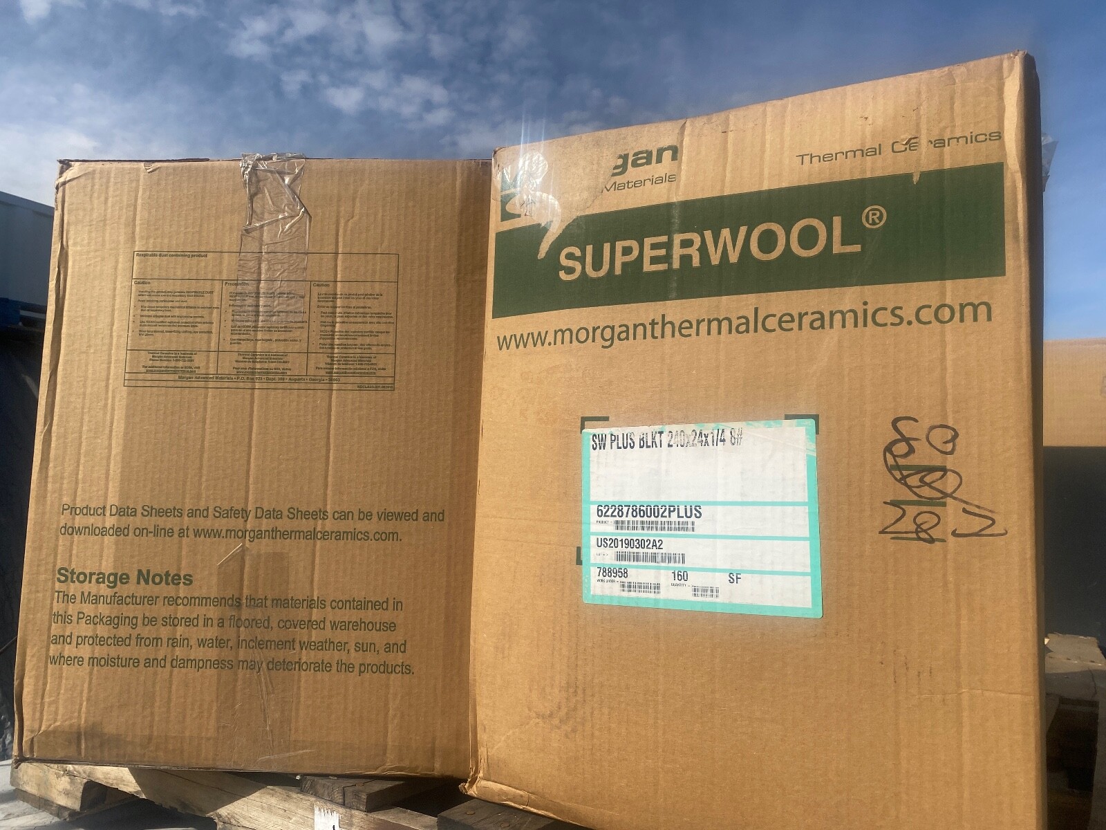 1/4″ SuperWool 12 x48″ AES Non-Ceramic Fiber Blanket APPLIANCES InHome Use 2192F