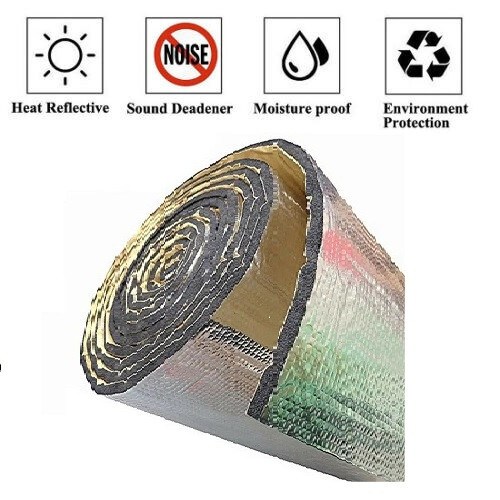 20FT Aluminized Reflective Insulation Hose Pipe Wrap Turbo Heat Shield Tape 5MM