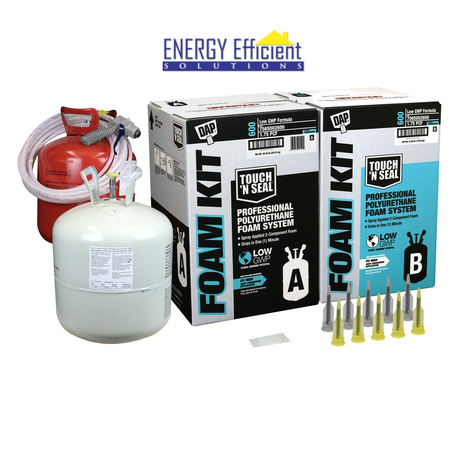 DAP Touch N Seal 600 BF Low GWP Spray Foam Insulation Kit 1.75 Closed Cell