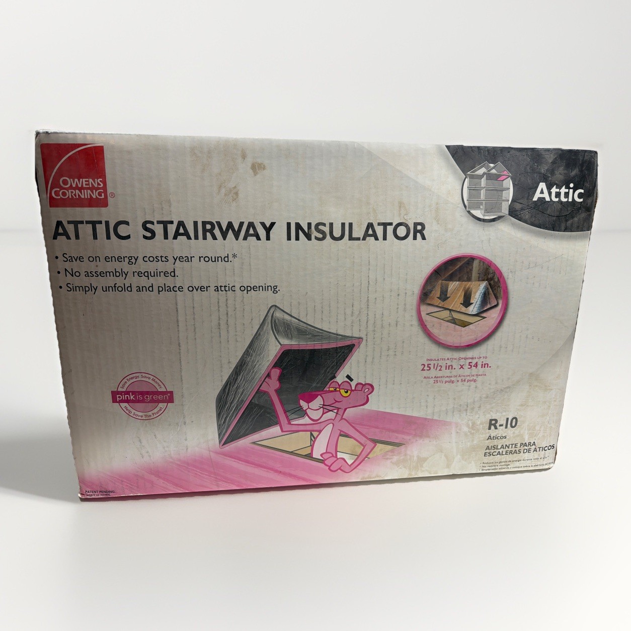 Owens Corning Attic Stairs Insulator R10 Fiberglass Insulation Kit 22″ x 54″ 🔥