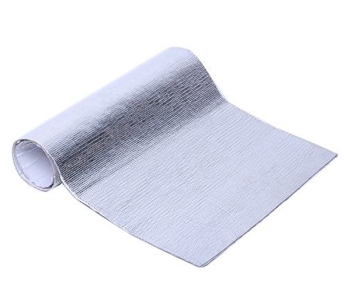 “Aluminized Heat Shield Thermal Barrier Blanket 12” x 24” Adhesive Backed Insu