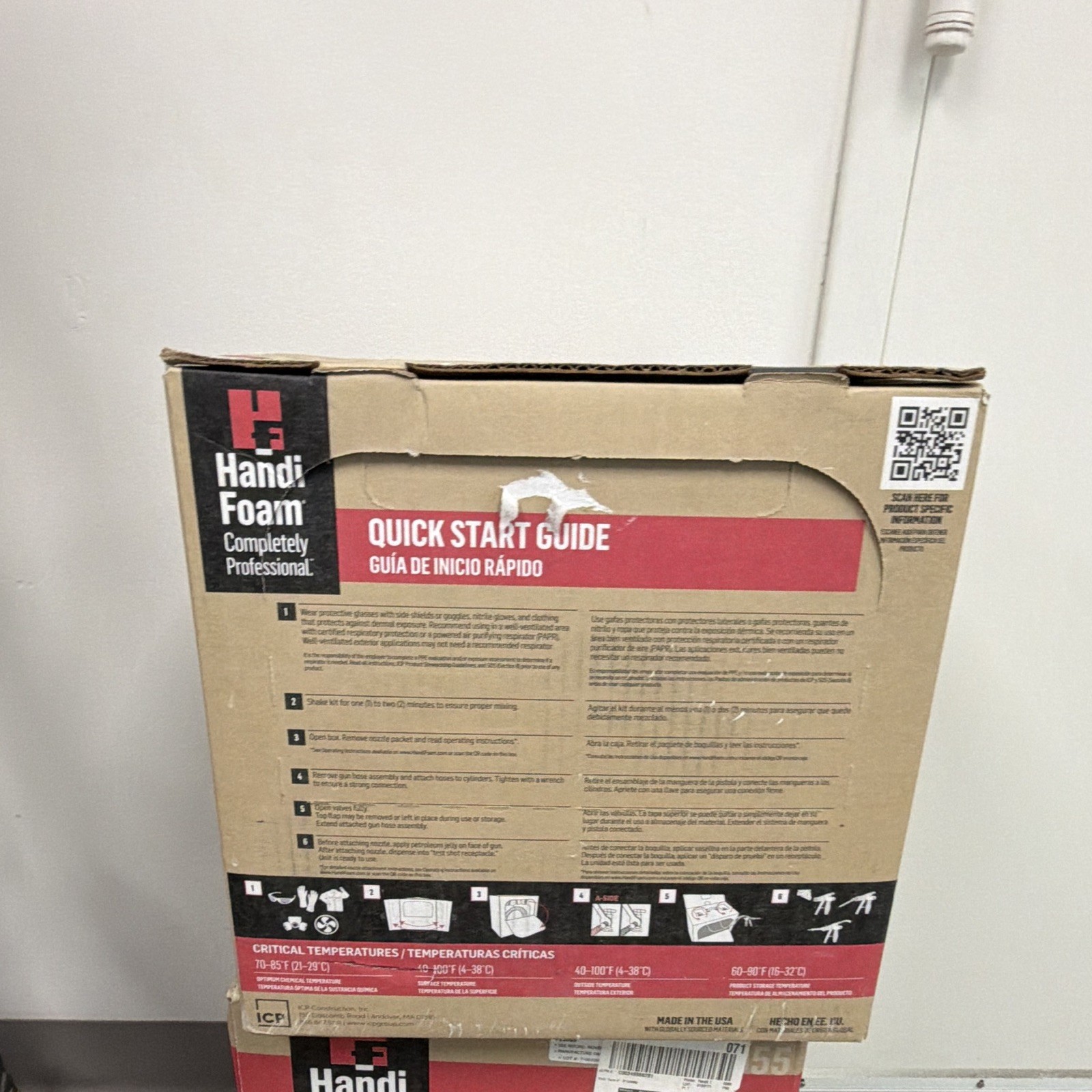 Handi-Foam E84 Spray Foam Insulation Closed Cell 200 sq ft R6.8 P12055