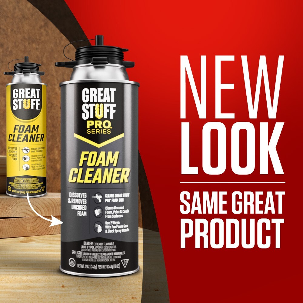 Great Stuff Pro 26.5oz Construction Adhesive, Teflon Coated Foam Gun, 2 Cleaners