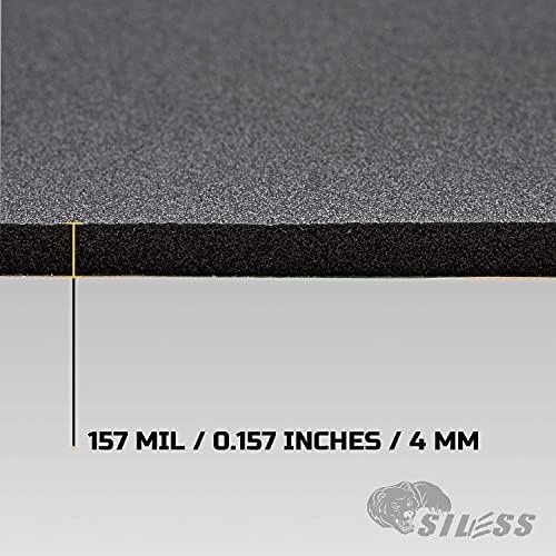 Siless Liner 157 (4 mm) mil 36 sqft Car Sound Deadening Closed Cell Foam & He…