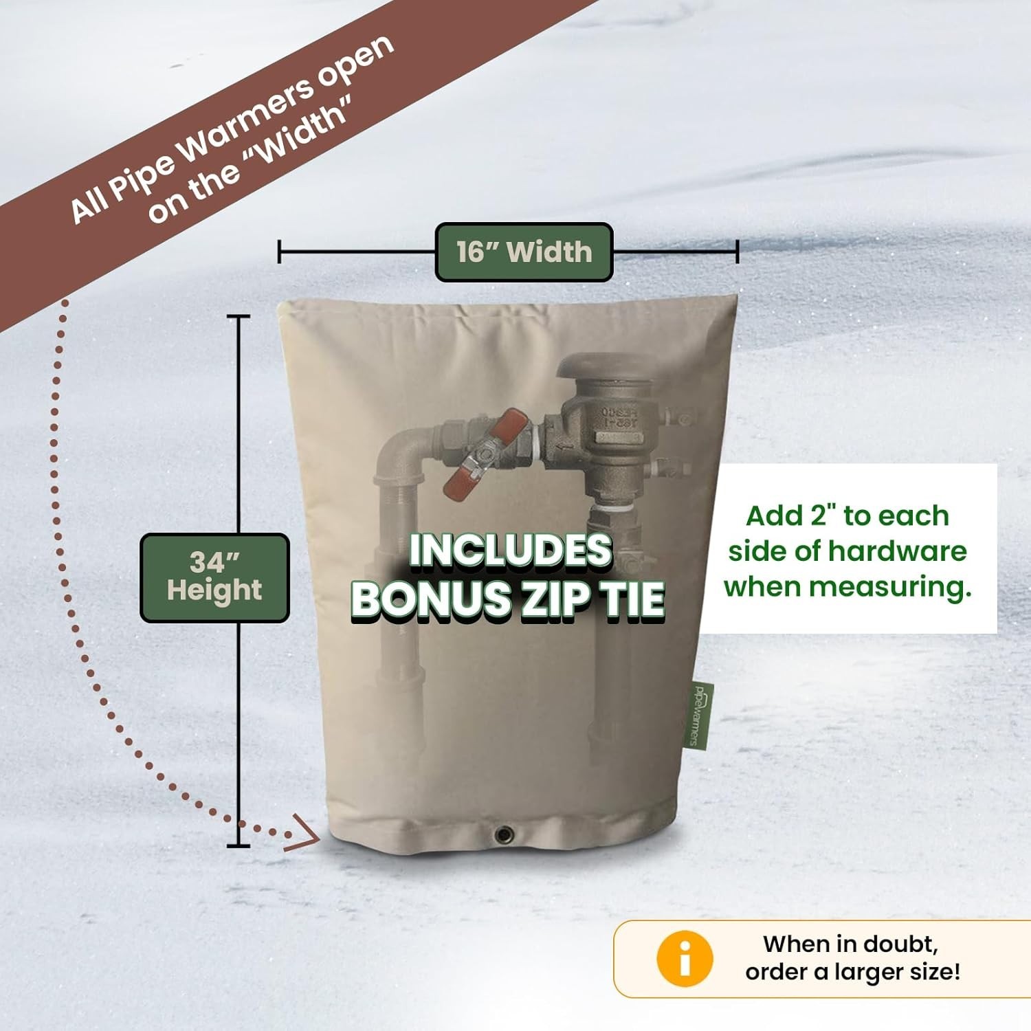 Industrial-Grade Pipe Insulation Cover – 5-Layer Protection for 16” W X 34” H