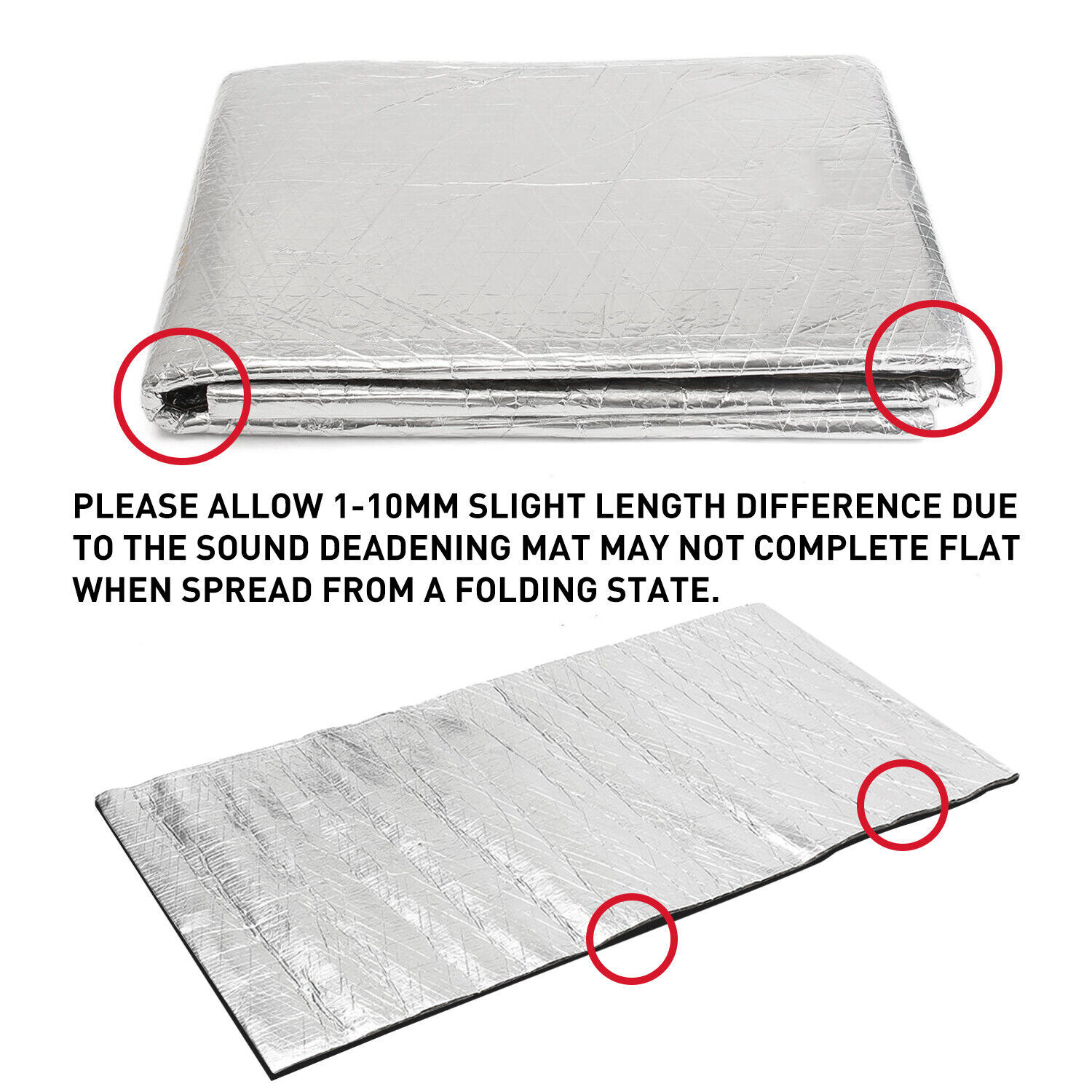 315″x17″ Automotive Sound Deadening Insulation Heat Barrier Noise Proof Deadener