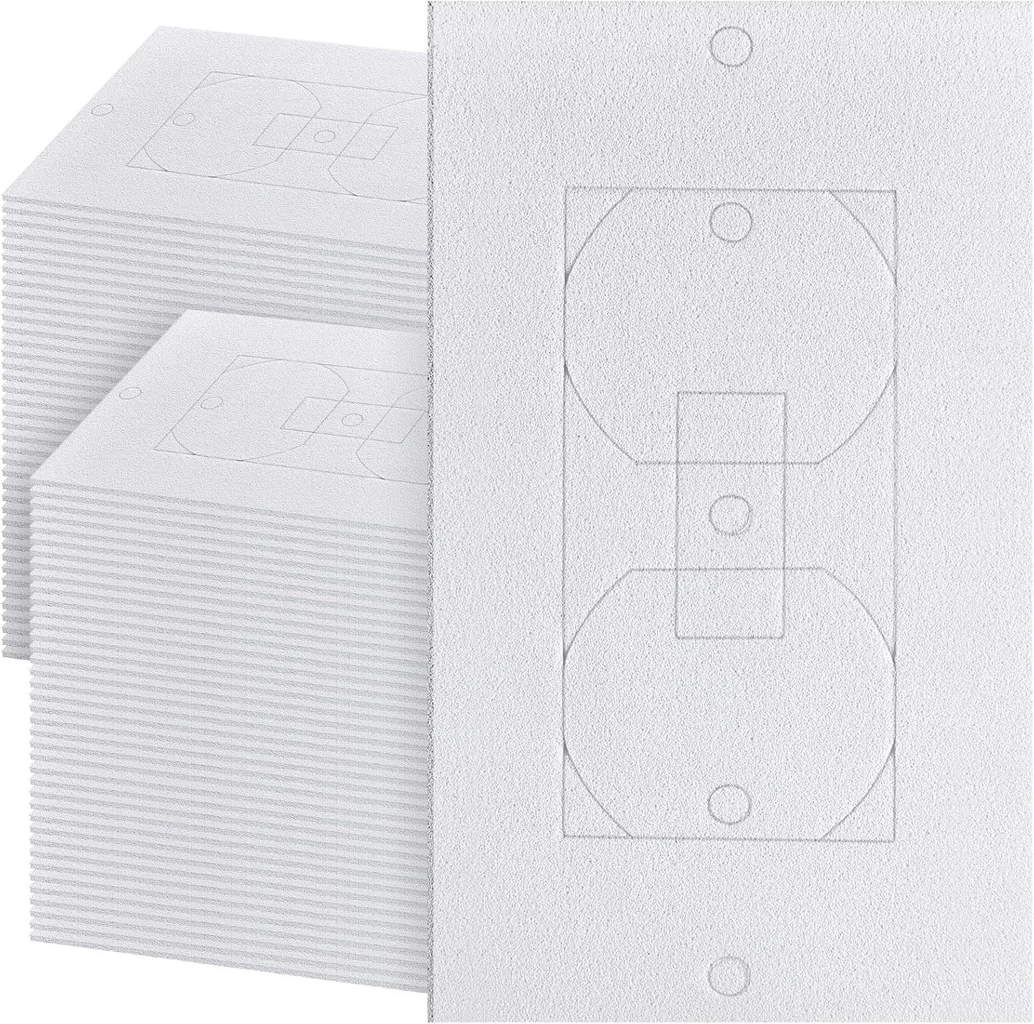 100 Pcs Outlet Insulation and Draft Sealers Foam Insulation Pads