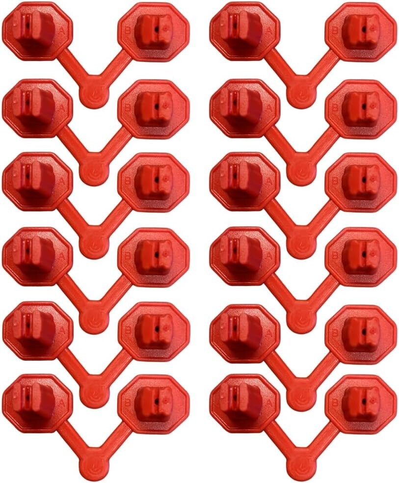 Kraken Bond FastCoat Insulation Nozzle, Horizontal & Vertical Use 12 Pack – Red