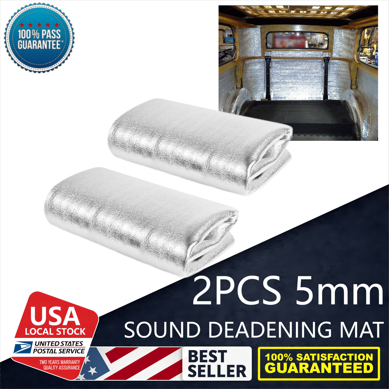 For interior noise reduction Car Sound Deadening heat insulation Mat 59”x39”