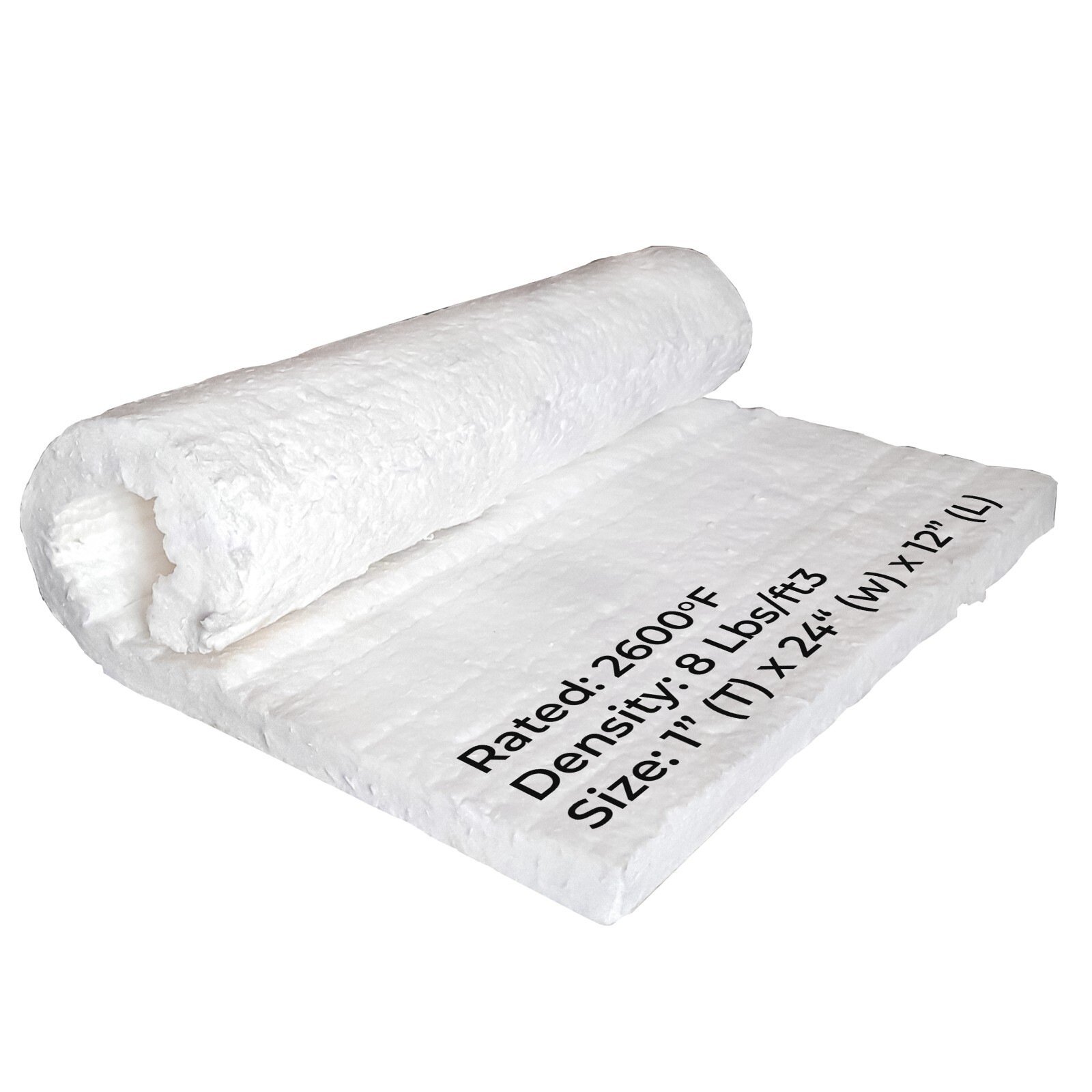Simond Store Ceramic Fiber Blanket Density-8LB 2600F 1″X24″X12″ High Temperature