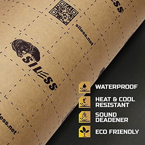 Siless Liner 157 (4 mm) mil 36 sqft Car Sound Deadening Closed Cell Foam & He…
