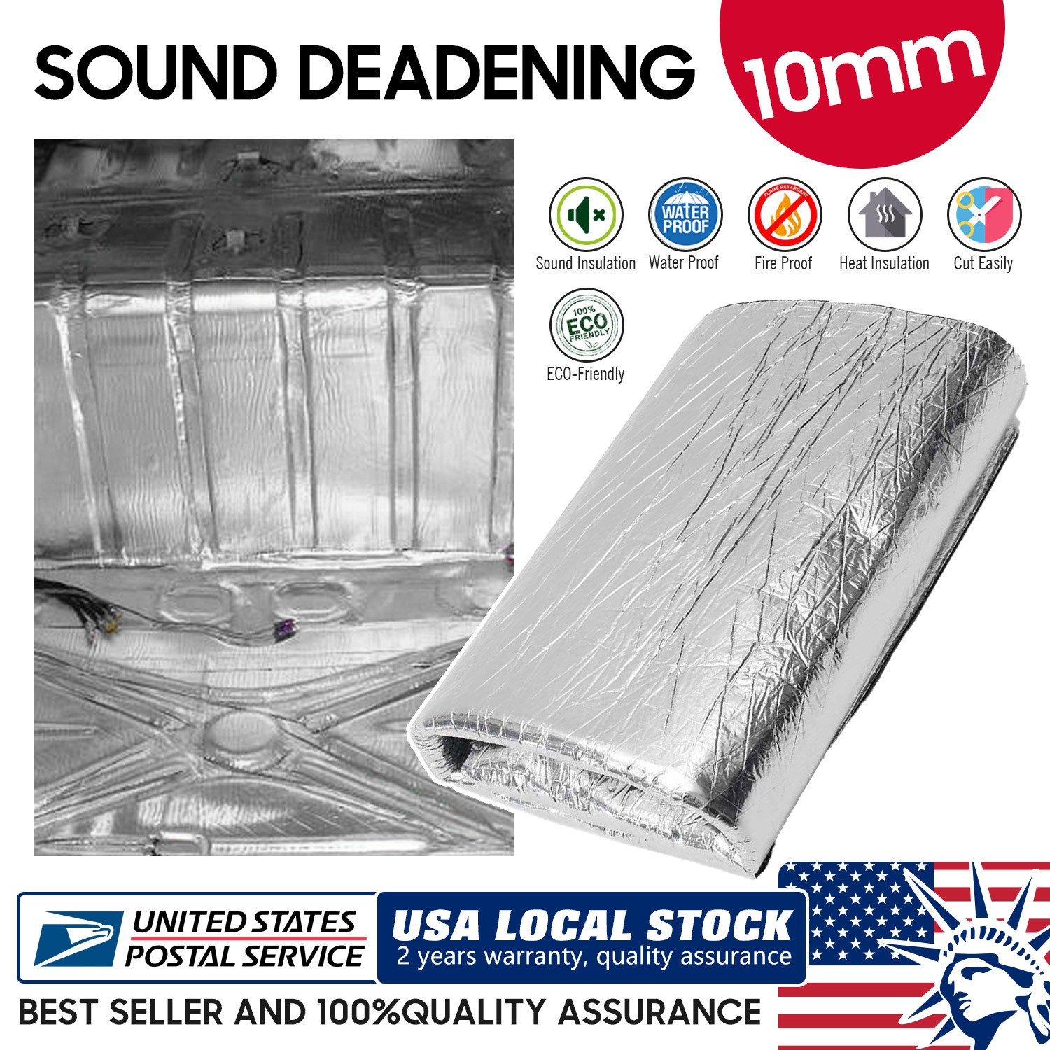 22sqft Industrial use Sound Deadener noise reduction Insulation protect mat NEW