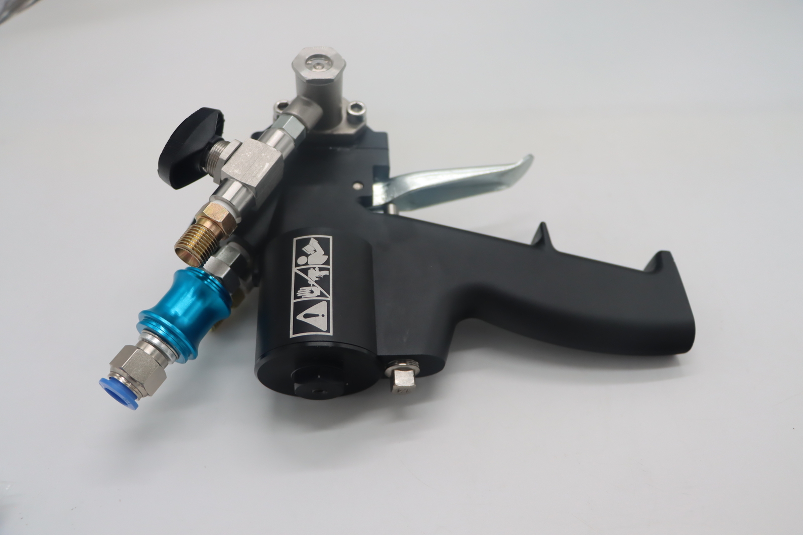 P2 PU Foam Spray Gun PU P2 Air Purification Spray Gun Self-cleaning Black New