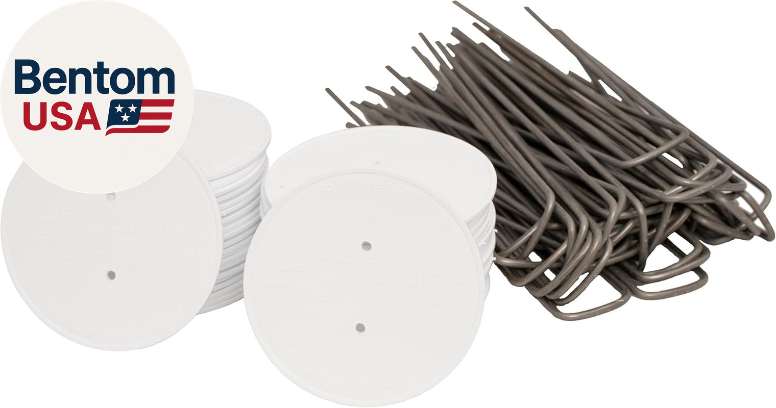 Crawl Space Vapor Barrier Stakes 50-Pack — Protective Caps, Won’T Tear Liner, Wo